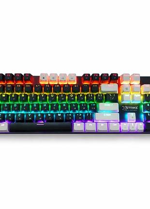 Проводная механическая клавиатура с rgb подсветкой, xstrike xs-1010 универсальная полноразмерная клавиатура
