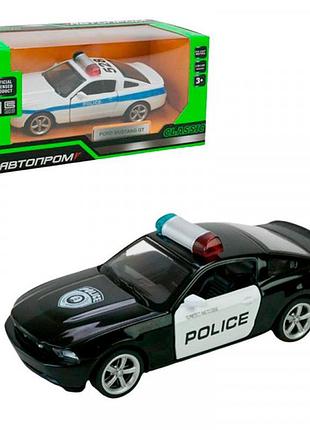 Машинка автопром ford mustang gt 1:43 металлическая 4372_black