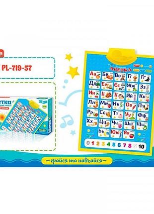 Плакат учебный "азбука" укр. pl-719-57
