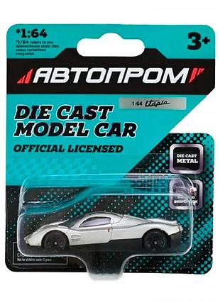 Машинка автопром 1:64 металлическая ap6406_gray