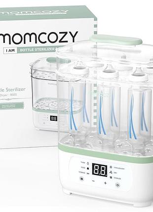 Стерилизатор momcozy 8в1 для бутылочек с сушкой led дисплей паровой стерилизатор детский