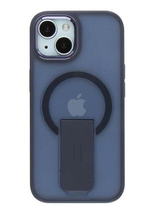 Чохол tpu+pc flexguard magnetic ring stand для iphone 13 blue