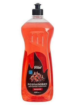 Розжиг для дерева и угля vitol 1л cherry