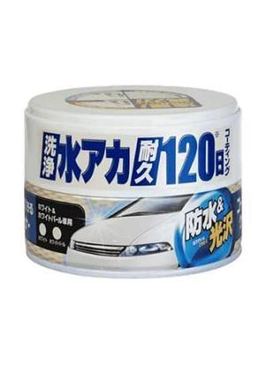 М&apos,який віск для світлих авто soft99 coating & cleaning wax white & pearl 230г