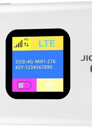 Портативный 4g lte wifi 6 роутер jicicuxi m9 до 300 мбит/с с sim-картой, мобильный интернет маршрутизатор для путешествий и авто