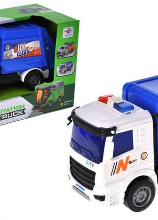 Машина коммунальная rl589-13g инерционная в коробке р.19.5x10.3x13 см yg toys