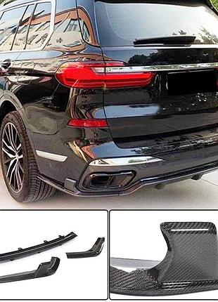 Задний диффузор для m-sport 2019-2022, карбон для bmw x7 g07 2019- гг