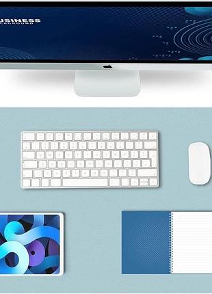 Игровая поверхность desk mat ultra slim 900x400x1.8 мм light blue/grey