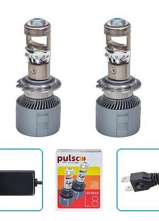 Лампы pulso l8-h7/3570 chip/12-24v/2*45w/10800lm/6500k