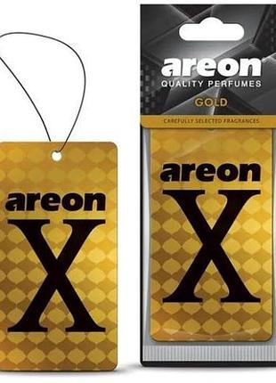 Освежитель воздуха areon x lux сухой листик gold