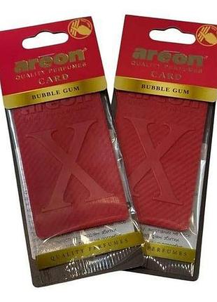 Освежитель воздуха areon x card bubble gum