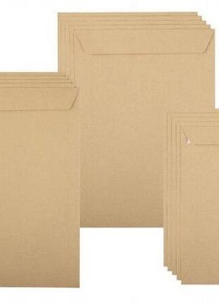 Крафтові конверти crelando b4 25x35,3 см, 130 г/м2, 10 шт