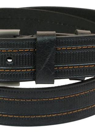 Ремень под джинсы skipper черный 3,8 см