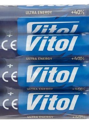 Батарейка vitol v21011 щелочная lr06 aa (4/60 шт)