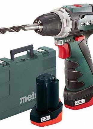 Аккумуляторный шуруповерт metabo powermaxx bs basic ( 600080500)