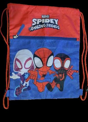 Сумка для обуви, бумажник, детский рюкзак spidey and his amazing friends