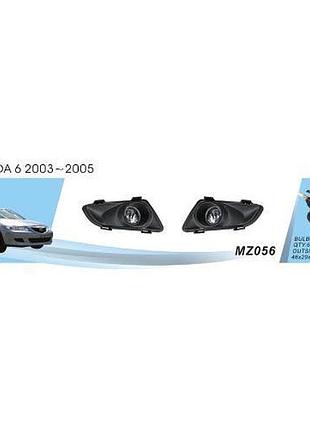 Фары доп.модель mazda 6 2003-05/mz-056/h3-12v55w/эл.проводка