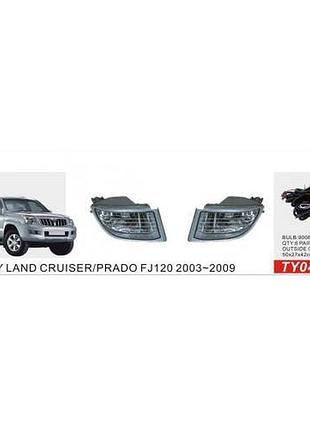 Фари дод. модель toyota prado fj120 2003-09/ty-040/9006-12v51w/ел.проводка