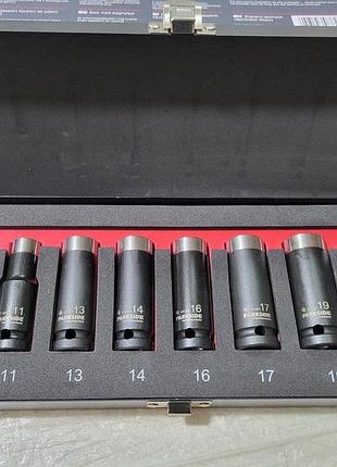Набір ударних торцевих головок 8 шт. parkside performance 1/2" psnp 8 a1