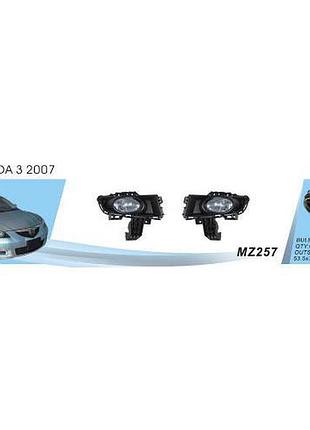 Фары доп.модель mazda 3 2007-09/mz-257/h11-12v55w/эл.проводка