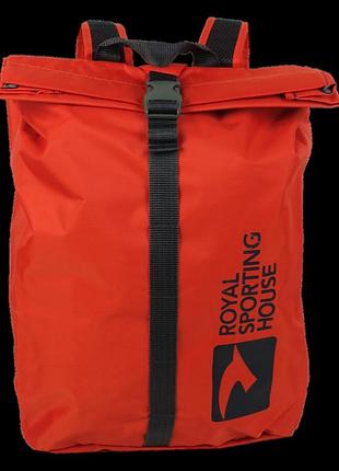 Рюкзак молодежный 17l roll-top royal sporting house оранжевый