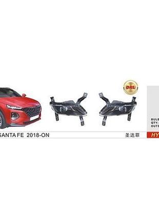 Фари дод. модель hyundai santa fe/2017-21/hy-0651led/drl