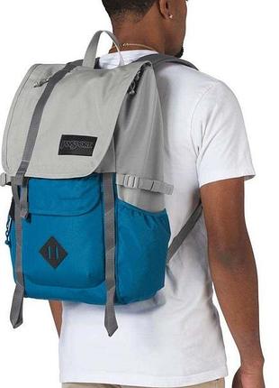 Городской рюкзак 28l jansport hatchet серый с голубым