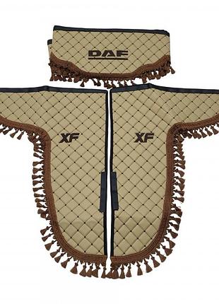 Шторки эко-кожа daf premium бежевые