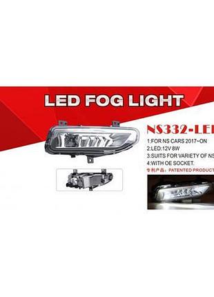 Фари дод. модель nissan cars 2017-/ns-332l/led-12v9w700lm/eл.проводка
