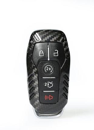 Карбоновый чехол для ключа ford focus edge fusion fiesta kuga ranger transit mustang mondeo f-150 explorer escape черный