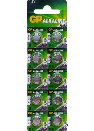 Батарейка gp alkaline щелочная 177 377 sr66 lr66 g4 (10 шт на блистере)