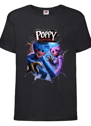 Футболка поппи плейтайм (poppy playtime - 07) черная, 104-116-128-140-152-164 размер