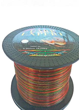 Волосінь carp expert мультиколор 0,25-0,40 1000 м