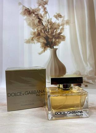 Женские духи dolce & gabbana the one eau de parfum 75 мл утонченный аромат в элегантном флаконе