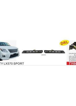 Фари дод. модель lexus lx 570 2007-12/ty669-bk/drl-12v4w/ел.проводка