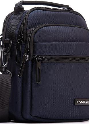 Сумка мужская на плечо lanpad синяя