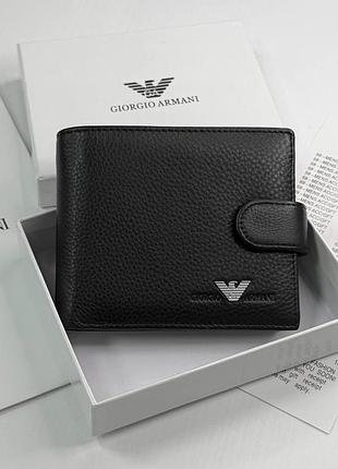 Кошелек armani мужской цвет черный, кошелек armani, портмоне армани, черный кошелек армани
