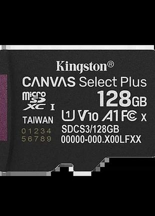 Карта пам'яті kingston microsdxc 128gb uhs-i u1 150 мб/с