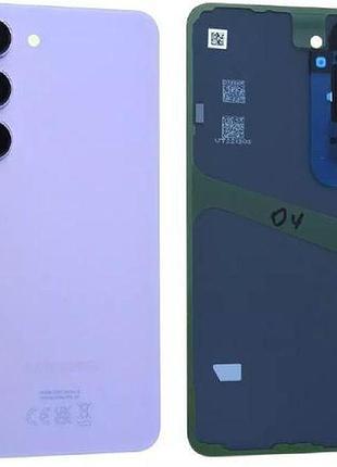 Задняя крышка samsung s911 galaxy s23 с стеклом камеры, violet, оригинал, gh82-30393d