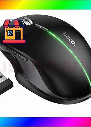 Bs аккумуляторная мышь игровая best mix bluetooth и 2,4g, hoco gm40 dixon rgb / геймерская мышь с акку bas77/n