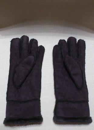Перчатки зимние кожаные замшевые мужские рукавички шкіряні замшеві чоловічі matalan🧤2 фото