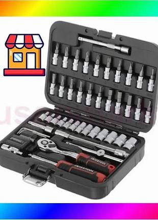 Bs набор инструментов 46 best mix ед. storm, 1/4", сr-v intertool et-8046 bas77/n