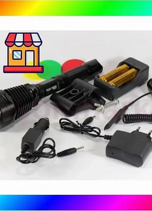 Bs тактический фонарь police best mix bl-q2800 t6 150000w фонарик 1180 lumen bas77/n