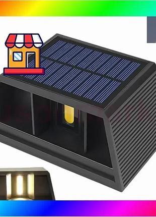 Bs настінний ліхтар з best mix сонячною панеллю double light hs-8032 bas77/n