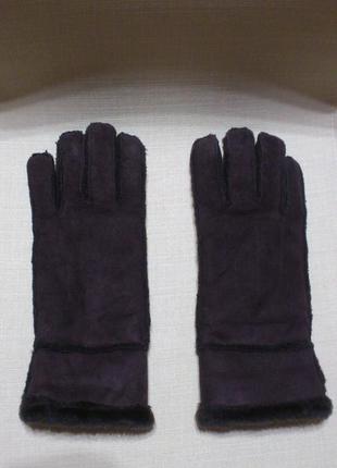 Перчатки зимние кожаные замшевые мужские рукавички шкіряні замшеві чоловічі matalan🧤3 фото