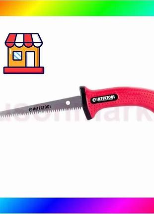 Bs ножовка для гипсокартонных best mix плит 150 мм, 7 зуб.x1" intertool ht-3121 bas77/n