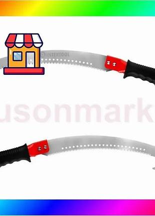 Bs ножівка садова з best mix гаком, полотно 350 мм intertool ht-3150 bas77/n