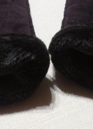 Перчатки зимние кожаные замшевые мужские рукавички шкіряні замшеві чоловічі matalan🧤4 фото