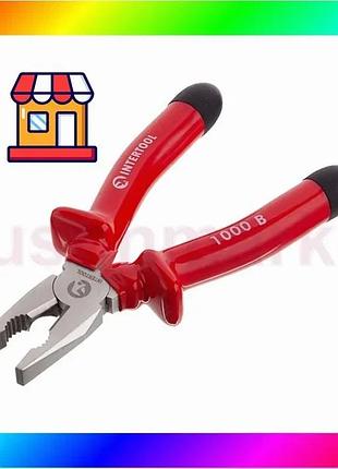 Bs плоскогубцы 200 мм, best mix диэлектрические, 1000 в, crv 6150 intertool nt-0314 bas77/n