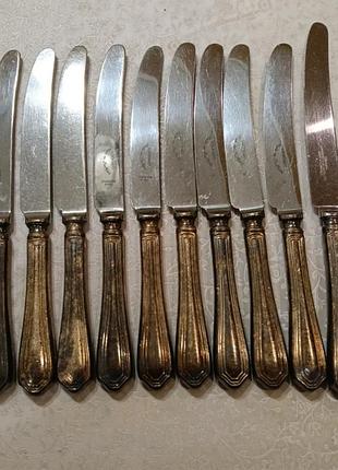 Столовые сервировочные ножи, качественные, фирмы lockhart shefield stainless steel Asia (lambert), есть клеймо, винтаж, рарритер